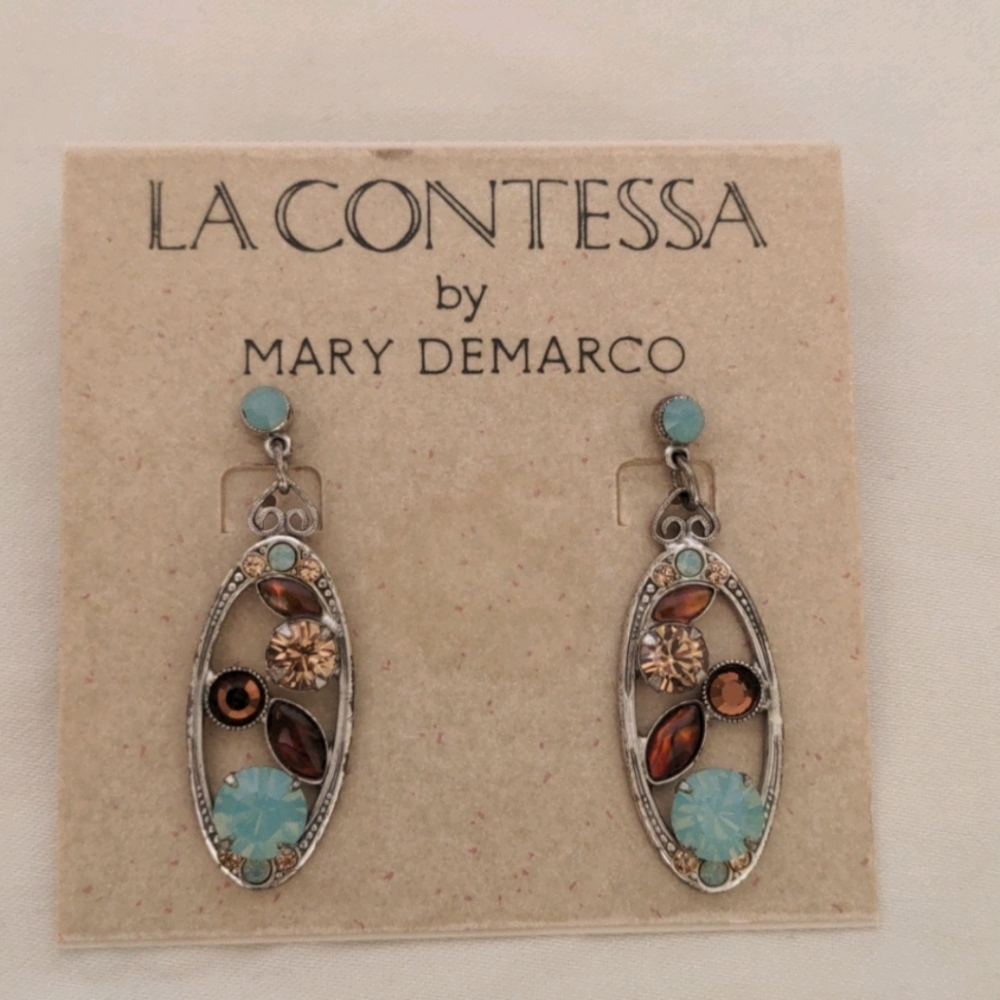 NWT. Handcrafted Earring Art by Mary Demarco
